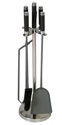 Produktbild von Lienbacher 21.02.743.2, Kaminwerkzeug-Set, Schwarz, Silber, Stahl, 18 cm, 62 cm, 4 Stück(e)