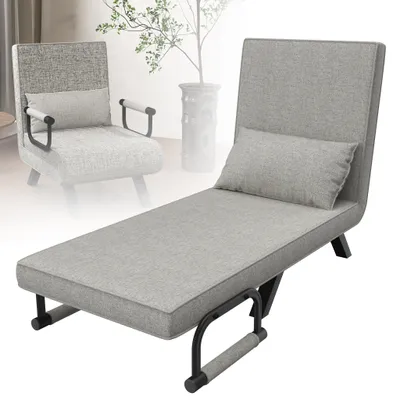 Immagine prodotto di Divano angolare - Divano relax - Divano letto - Divano lounge - Divano 3-in-1 - Schienale e braccioli regolabili