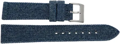 Produktbild von JuwelmaLux Uhrenarmband JeansoptikTextil Edelstahl JL38-10-0248 20 mm