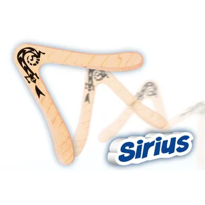 Imagen del producto de Búmeran Sirius de madera, 25 cm