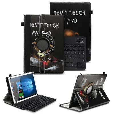 Produktbild von Schutzhülle für Nokia T20 T21 Bluetooth Tablet Drehbar QWERTZ Tastatur Hülle