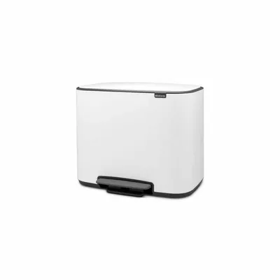 Produktbild von Brabantia Bo Treteimer weiss, 3 x 11 L