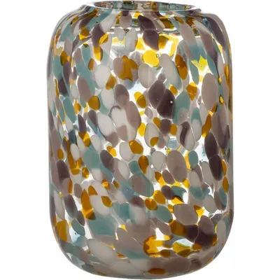Image de Bloomingville Vase en verre Vidia - Coloré - Ø 13 cm - Hauteur 18 cm