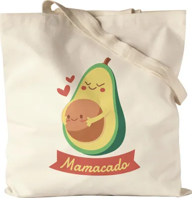 Produktbild von Mamacado Jutebeutel Stoffbeutel Canvas  Süßes Geschenk für Werdende Mamas Avocado-Fans
