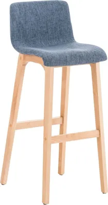 Produktbild von Barhocker Hoover Stoff Natura blau
