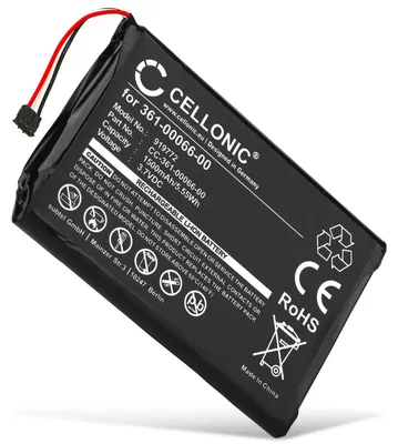 Produktbild von CELLONIC 1x Akku für Navigation Kompatibel mit Garmin Camper 760LMT-D, Dezl 760, Camper 760, 361-00066-00 - (1500mAh, 3.7V)
