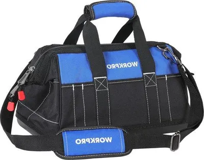 Produktbild von Famanu Werkzeugtasche wasserfest - 40 cm breit - 600D Polyester - verstellbarer Schulterriemen - multifunktional - große Kapazität