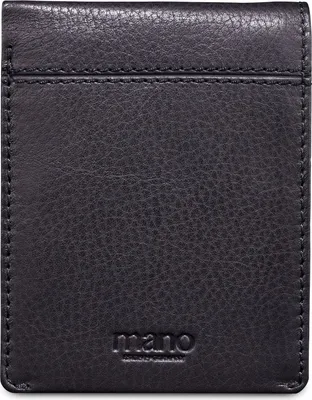 Produktbild von mano Leder Geldbörse Don Montez Coin Wallet Black schwarz