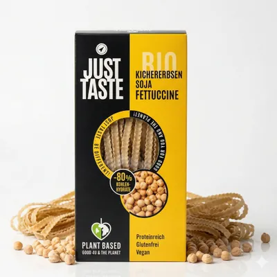 Produktbild von JUST TASTE – Kichererbsen-Soja Fettucchine – 250g