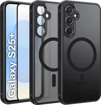 Zdjęcie produktu dla Etui do Samsung S25+ Plus do MagSafe MATT CASE WZMACNIANE Szkło 5D PREMIUM