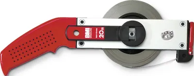 Produktbild von Rahmenbandmaß ERGOLINE L.30m Band-B.13mm B mm/cm EG II Alu.weiß Stahlmaßband BMI