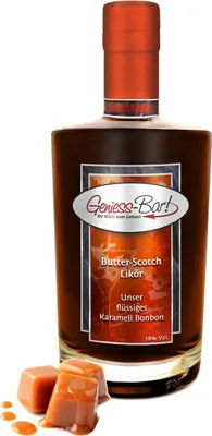 Produktbild von Butter Scotch Likör 0,7L Sehr aromatisch bonbonartig & lecker 18% Vol.