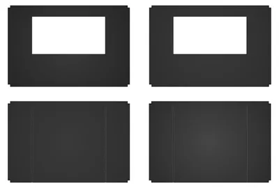 Productafbeelding van Zijwandenset voor Easy up 3×3 m Heavy duty Zwart