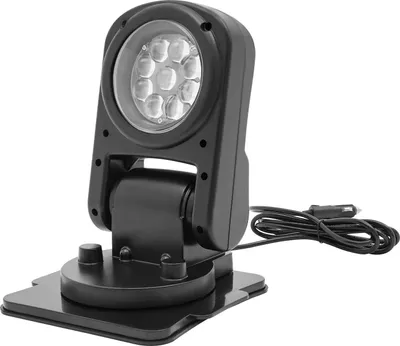 Obrázek produktu pro Dálkově ovládaný vyhledávací reflektor pro lodě – námořní LED – 45 W – 8000 lm – 6500 K – 9 LED – černý