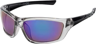Produktbild von Uni Sonnenbrille 80er Fahrradbrille Sport Brille Retro verspiegelt Blau-Lila