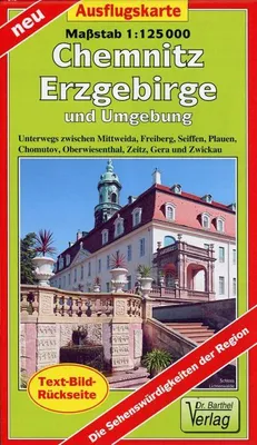 Immagine prodotto di Carta escursionistica Erzgebirge, Chemnitz e dintorni 1:125000