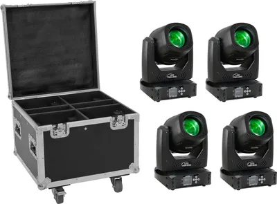 Produktbild von EUROLITE Set 4x LED TMH-B90 + Case mit Rollen (20000931)