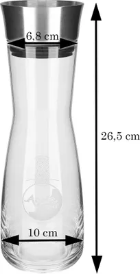 Produktbild von Acala Glas Karaffe Aurora 1 Liter mit Ausgussdeckel