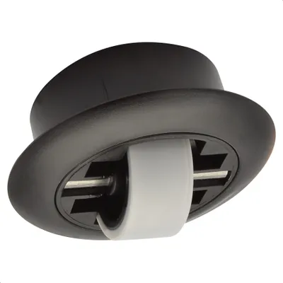 Produktbild von WAGNER Soft-Bockrolle ROLLER-MINI - Ø 27 mm, hart, Gehäuse schwarz Ø 55/40 x 17/14 mm, Tragkraft 50 kg - 01707201
