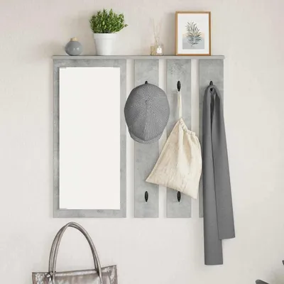 Obrázek produktu pro Maison Exclusive – nástěnný věšák na oblečení, betonově šedý, 84 x 10 x 80 cm