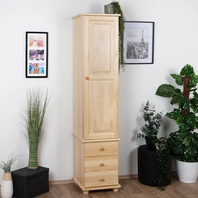 Produktbild von Schrank Kiefer massiv Natur 195x45x42 cm