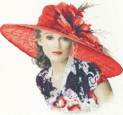 Produktbild von Heritage Kreuzstich Set Aida "Victoria (A)", Zählmuster, JLVI1127-A, 23,5x21,5cm