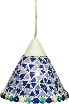 Produktbild von Näve Leuchten Pendelleuchte MOSAIK mit E14 Pendelleuchte MOSAIK mit E14 Pendelleuchten - Mosaik-Pendelleuchte d:19cm, Hängelampe im Landhaus Stil, aus Glas in rot, 16 cm hoch, Ø 19 cm, E14-Fassung