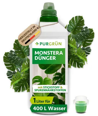 Produktbild von Purgrün Monstera Dünger | Flüssigdünger für Blattwachstum | 1L