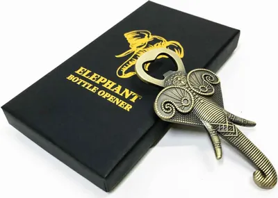 Produktbild von LULLEA Elefant Bierflaschenöffner Geschenke für Frauen Männer, Personalisierte Weihnachtsgeschenke, Geburtstagsgeschenk, Vatertagsgeschenk, Bronze
