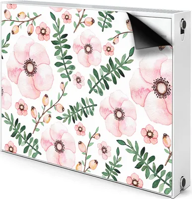 Produktbild von Magnet Heizkörperabdeckung Heizkörperverkleidung Verkleidung Abdeckung 80x60 cm  - Blume