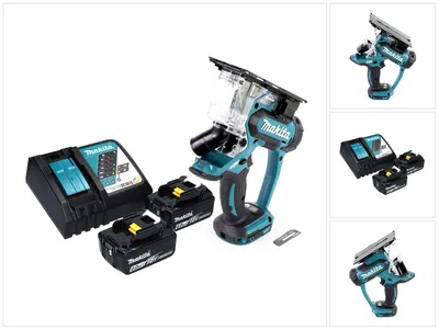 Produktbild von Makita DSD 180 RG Akku Gipskartonsäge 18 V + 2x Akku 6,0 Ah + Ladegerät
