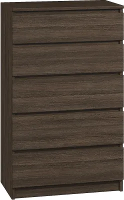 Produktbild von Roe Furniture | Kommode 60 cm - 5 Schubladen - Wenge - Sideboard - Hochwertige Qualität - Praktisches Design