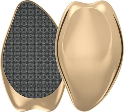 Image de AnjoCare 2in1 Nano-Verre Râpe à callosités Golden