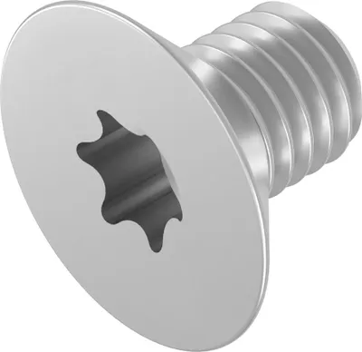 Produktbild von SECCARO Senkschraube M4 x 6 mm, Edelstahl V2A VA A2, ISO 14581, Innensechsrund (TX), Vollgewinde, 20 Stück