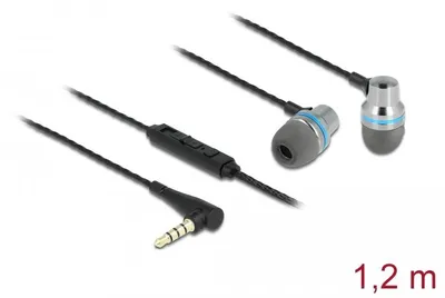 Image de DELOCK In-Ear Kopfhörer mit 4 Pin 3,5 mm Klinkenstecker