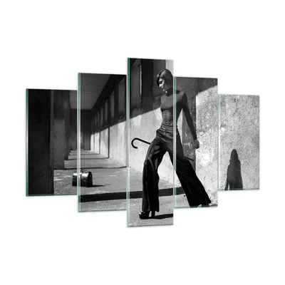 Produktbild von Bilder auf glas - 5 Teile - Fotografie Mode Frau - 150x100cm - Glasbilder - Wandbilder - Bilder - zum Aufhängen bereit - Wanddekoration aus Glas - Glas Bilder - Wandbild auf Glas - GEA150x100-4360
