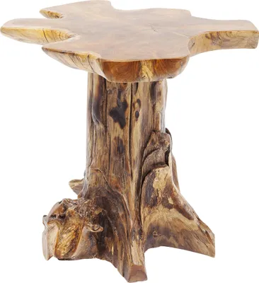 Beistelltisch massiv Teakholz natur 50x40x40 cm