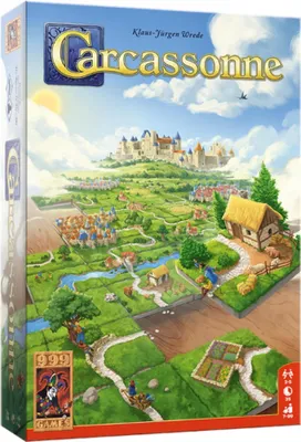 Obrázek produktu pro 999 Hry Carcassonne Basisspel, desková hra, strategie, 7 let, rodinná hra