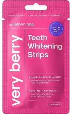 Immagine prodotto di Strisce sbiancanti delicate PAP Smilepen Pop Very Berry, 7 pezzi
