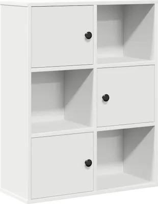 Obrázek produktu pro vidaXL Knihovna bílá 60x24x76,5 cm Materiál na bázi dřeva