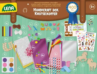 Produktbild von Simm Spielwaren GmbH Bastelkoffer Pferde, Premium 6