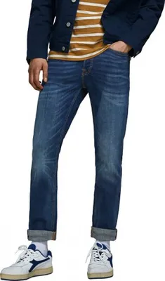 Obrázek produktu pro Pánské džíny Slim Straight Fit JJITIM 12146384 Blue Denim, 32/30