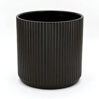 Produktbild von Runde Keramik-Plantage 203 cm schwarz