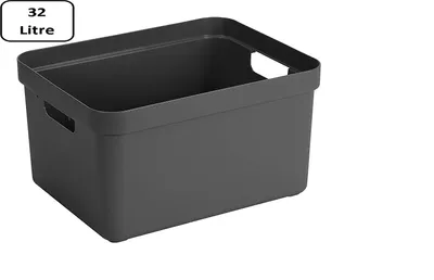 Zdjęcie produktu dla Sunware 09800636, Zasobnik na rzeczy, Antracyt, Prostokątny, Plastik, Monochromatyczny, Chłopak, dziewczyna