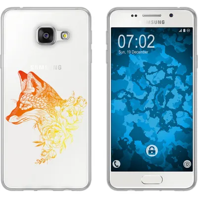 Produktbild von PhoneNatic Case kompatibel mit Samsung Galaxy A3 (2016) A310 Silikon-Hülle Floral Fuchs M1-2