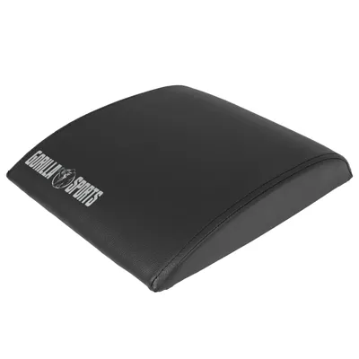 Produktbild von GORILLA SPORTS® Bauchmatte - 40 x 21 x 6,4 cm, 600 g Gewicht, aus Schaumstoff, Schwarz - Sit Up Core, Sit-up-pad, Abmat, Ab Matte, Ab Crunch, Bauchmuskel-Matte