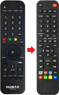 Produktbild von Fernbedienung passend für HUMAX PR-HD2000C | PRHD2000C | RMG10