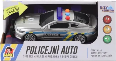 Image de Voiture de police sur volant d'inertie avec son tchèque
