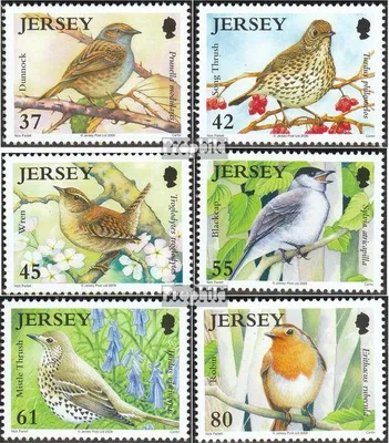 Produktbild von Briefmarken GB - Jersey 2009 Mi 1426-1431 (kompl.Ausg.) postfrisch Singvögel