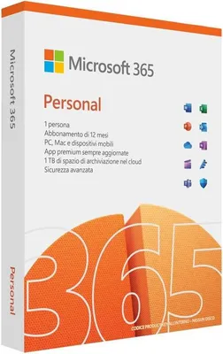 Zdjęcie produktu dla Microsoft 365 Personal 1 licencja Subskrypcja włoska na 1 rok